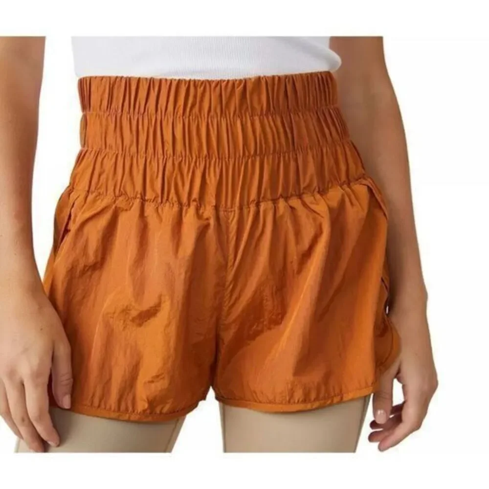 Free people Russet Orange The Way Home Shorts size S